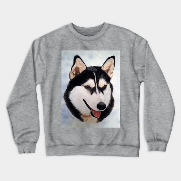 Siberian Husky Crewneck Sweatshirt by Kinship Arts